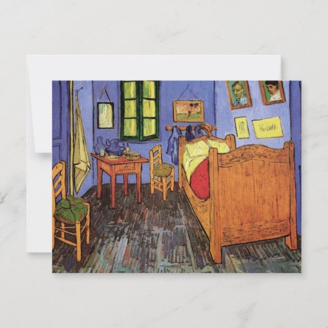 Quarto de Vincent em Arles por Vincent van Gogh (Frente)
