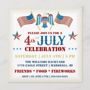 Quarto do convite da celebração de julho