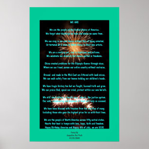 Quarto do poster da poesia de julho