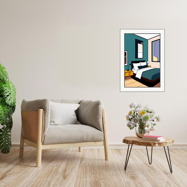 Quarto - Impressão de Arte Canvas (Criador carregado)