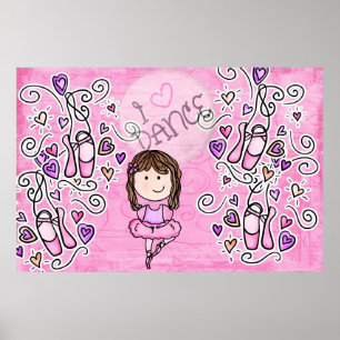 Quarto mural das meninas de poster da parede da