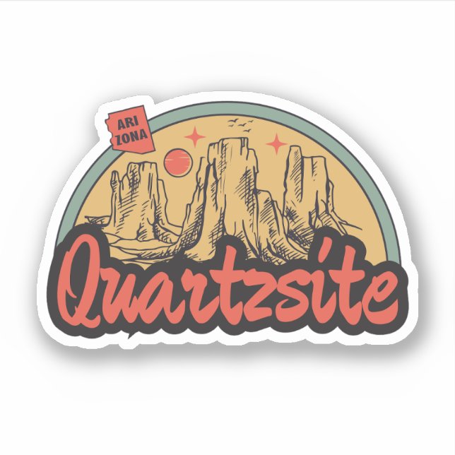 Quartzsite, Arizona  Adesivo (Frente)