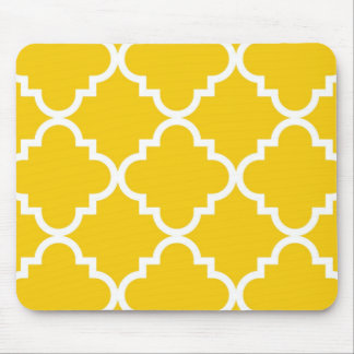 Quatrefoil Mousepad - amarelo