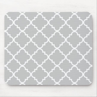 Quatrefoil Mousepad - cinza