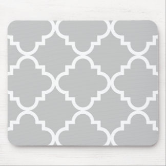 Quatrefoil Mousepad - cinza