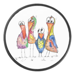 Quatro Aves Células E Quentes