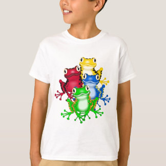 Quatro camisetas e presentes dos sapos