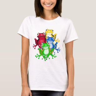Quatro camisetas e presentes dos sapos