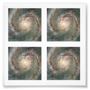 Quatro foto quadrada da galáxia do redemoinho de