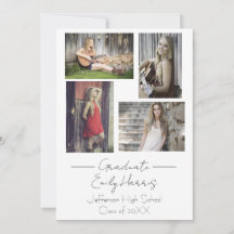 Quatro Fotos, Cartão de Festa de Formatura da Turm