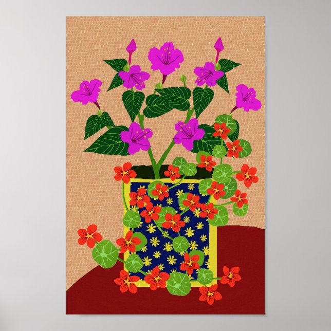 Quatro horas e Poster de Nasturtium (Frente)