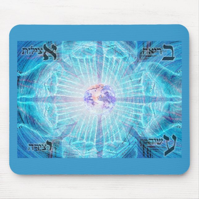 Quatro mundos Mousepad (Frente)