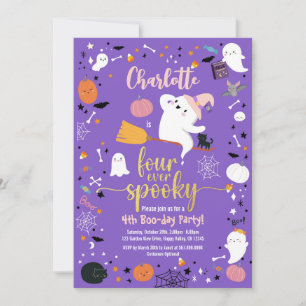 Quatro sempre Spooky Girl 4th Aniversário Festa de