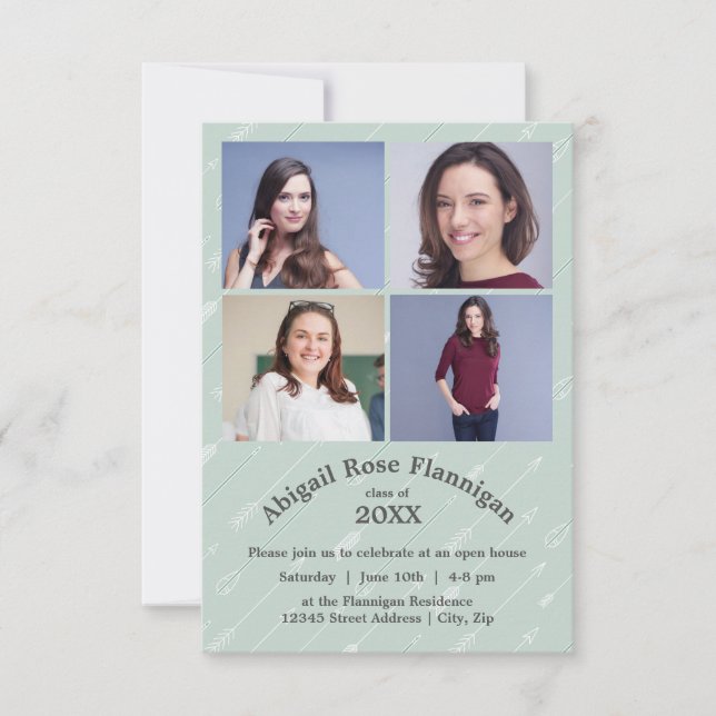 Quatro Setas de Colagem de Fotos - Anúncio de Form (Frente)