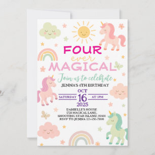 Quatro vezes mágicas, 4.º Convite de Aniversário d