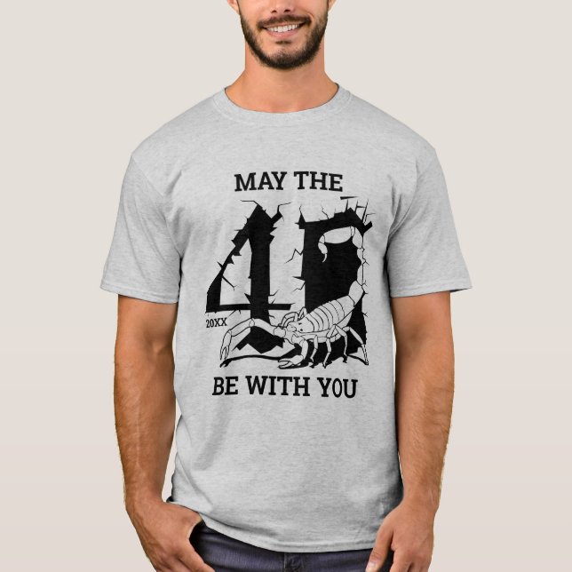 Que A 40ª Esteja Com Você Escorpião T-Shirt (Frente)