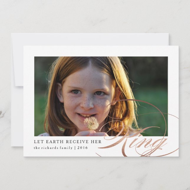 Que a Terra receba seu Cartão com fotos religioso  (Frente)