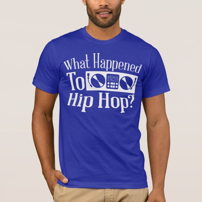 Que aconteceu a Hip Hop? camisa fresca das linhas (Frente)