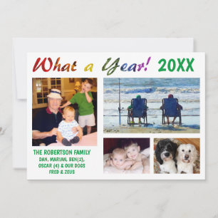 Que Ano! Cartão de Férias da Família