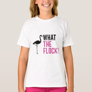 Que Bando? Engraçado Flamingo T-Shirt