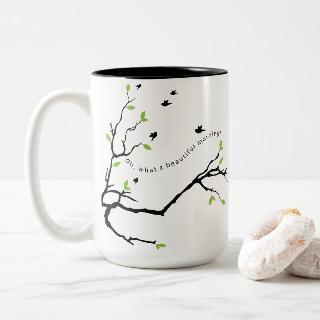 Que bela caneca da manhã (Com Donut)