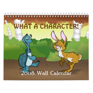 "Que calendário de parede do caráter" 2008