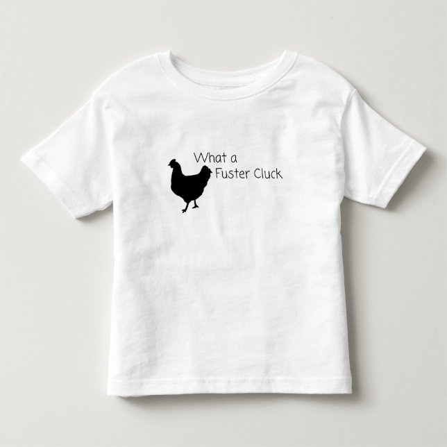 Que Camisa Infantil Divertida de Frango Fuster Clu (Frente)