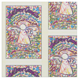 Que Cancer Não Pode Fazer O Poem Angel Tecido Mat