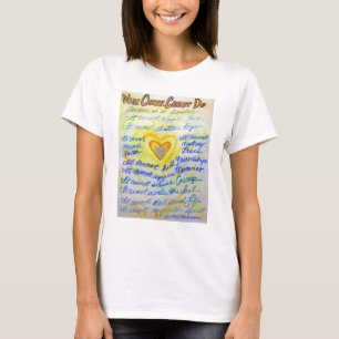 Que Cancer Não Pode Fazer Poem Angel T-Shirt Pers