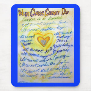 Que Cancer Não Pode Fazer Um Mousepad De Texto Az