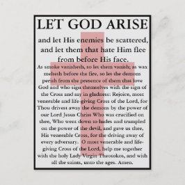 Que Deus Levante o cartão de oração ortodoxo