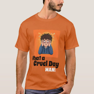 Que Dia Cruel, Homem! Camiseta Masculina de Desenh