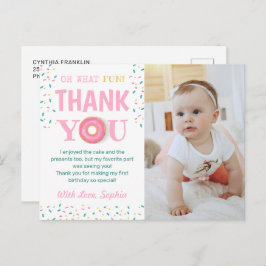 Que Diversão Cartão de Agradecimento de Foto de An