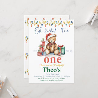 Que Diversão ser Um Urso de Pelúcia Convite