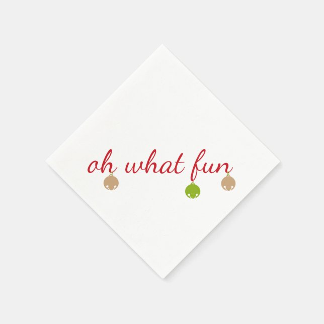 Que Divertido! Sinos de Natal guardanapos de papel (Canto)