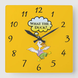 Que Duck? Relógio de Parede