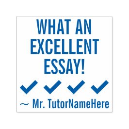 "QUE EXCELENTE ESSAY!" Marcação do Carimbo de Borr
