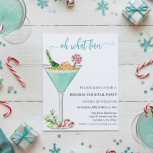 Que festa de coquetel de Natal divertida