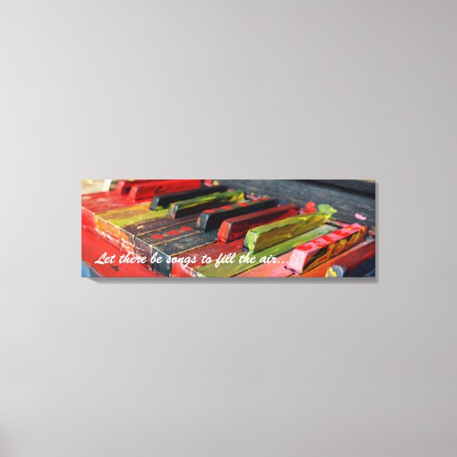 Que Haja Canções Para Preencher A Canvas De Piano  (Frente)