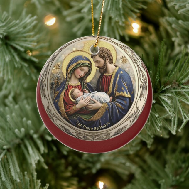 Que Haja Enfeites de natal De Natividade De Paz (Árvore)