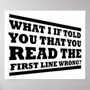 Que I se lhe disse o poster engraçado