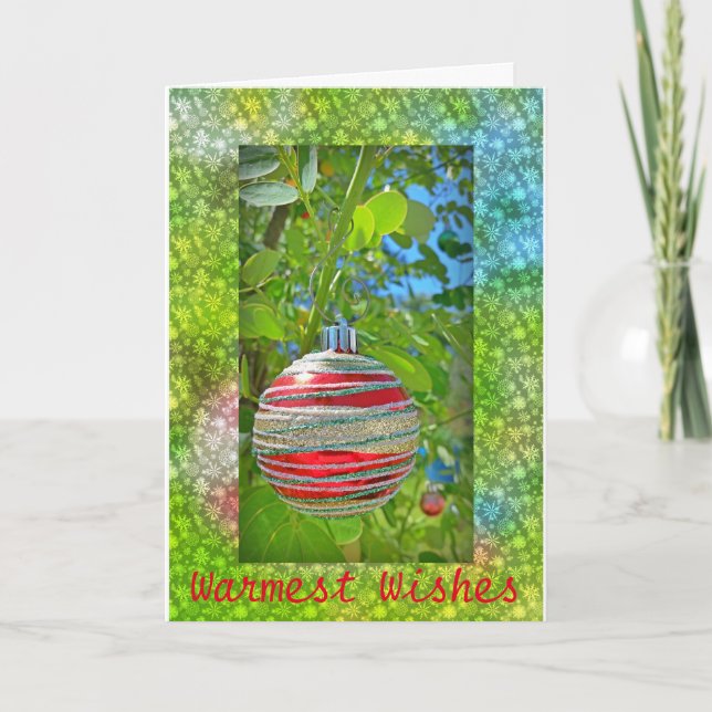 Que o seu Natal seja um cartão de saudação Feliz e (Frente)