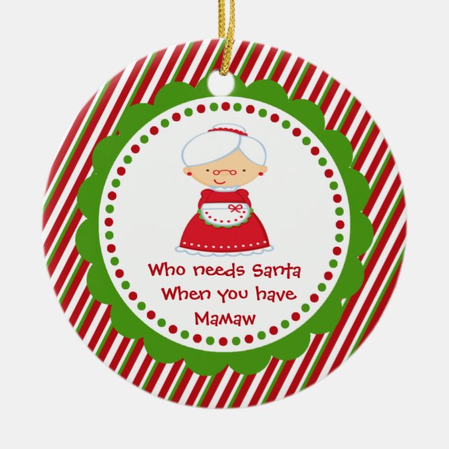 Que Precisa De Papais noeis... Enfeites de natal M (Frente)