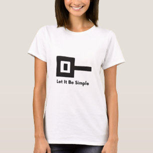 Que seja logo simples na camiseta básica feminina