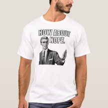 Que tal não, camiseta engraçada frente e verso