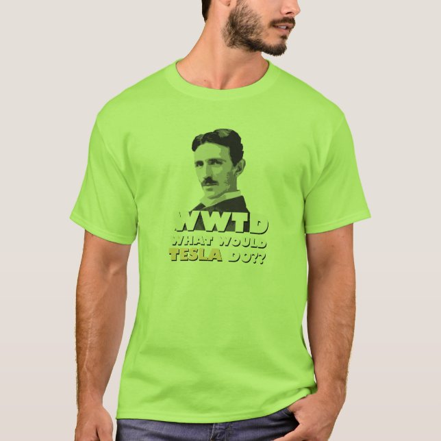 Que Tesla faria? T-shirt (Frente)