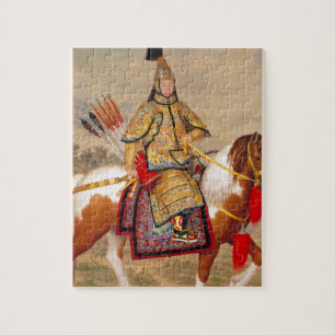 Quebra-cabeça 乾隆帝 do imperador do Qianlong de China na arm