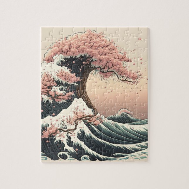 QUEBRA-CABEÇA 富士山と桜 (Vertical)