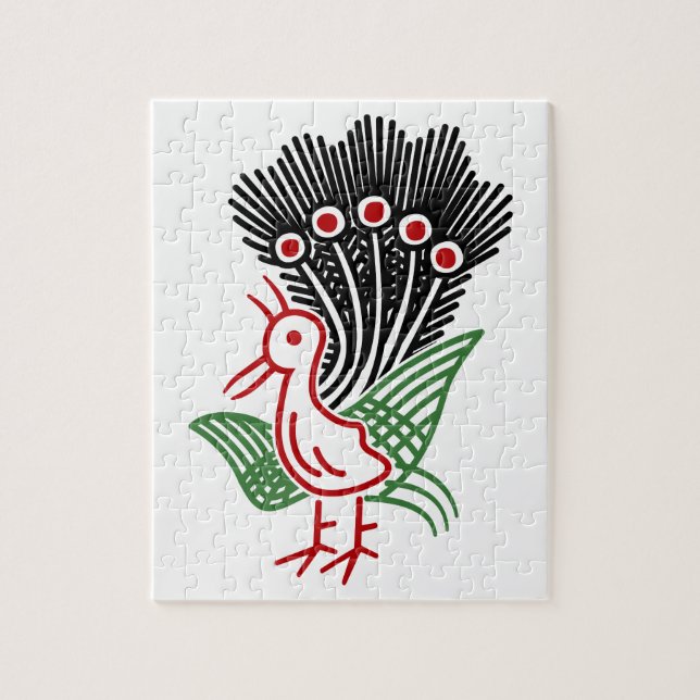 QUEBRA-CABEÇA 麻雀牌 1索 イーソウロゴのみ-01 (Vertical)