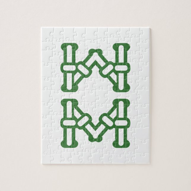 QUEBRA-CABEÇA 麻雀牌 8索 / EIGHT OF BAMBOOS -MAHJONG TILE- (Vertical)